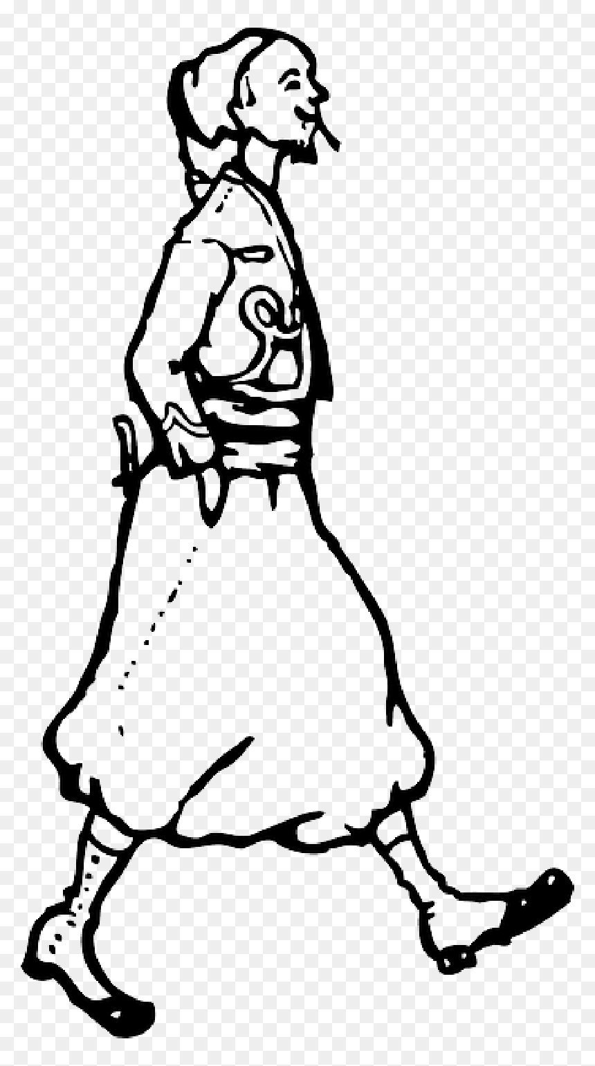 Outline Of A Woman Walking, HD Png Download - woman outline png