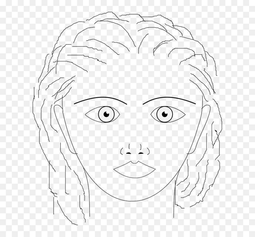 Line Art, HD Png Download - woman outline png