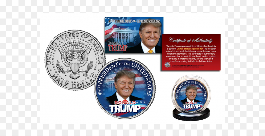 Donald Trump Half Dollar, HD Png Download - half dollar png