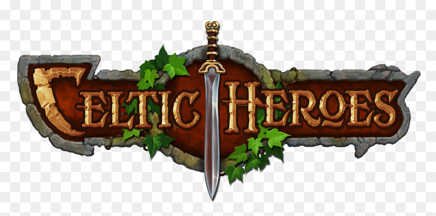 Celtic Heroes Logo, HD Png Download - celtic sword png