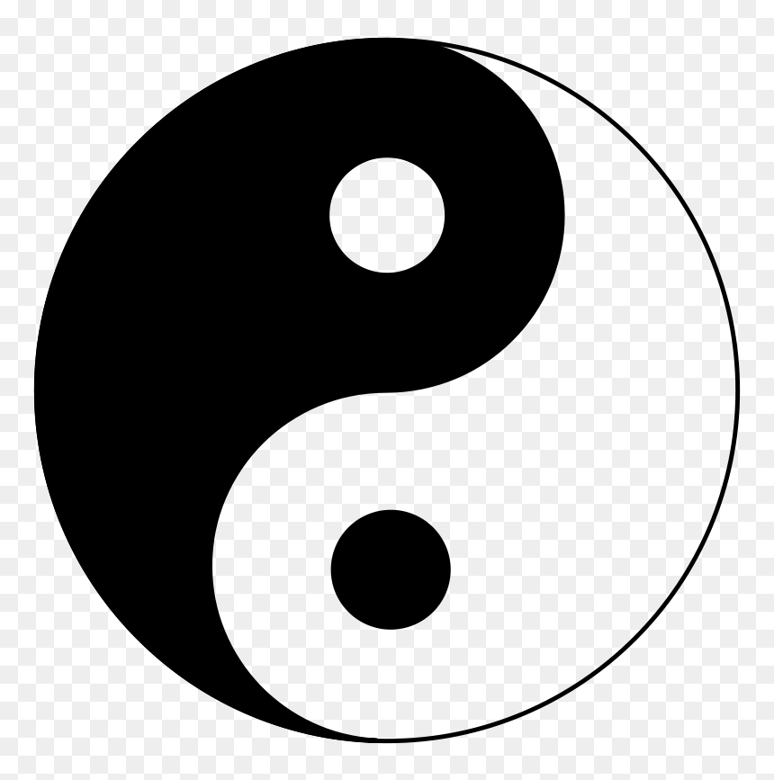 Yin And Yang, HD Png Download - tai chi symbol png
