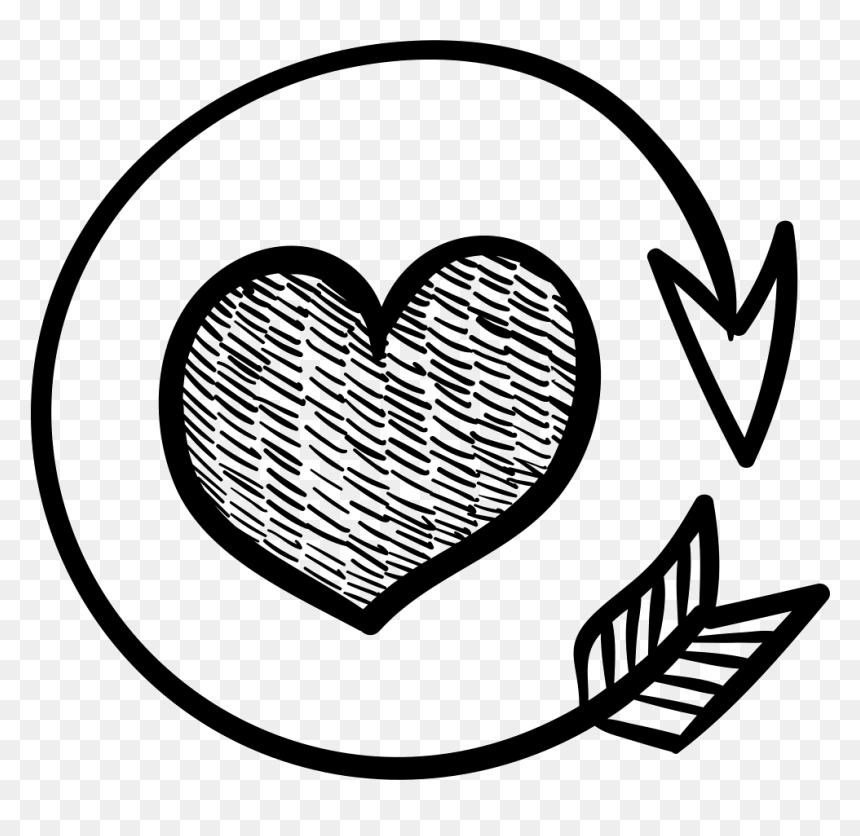 Icons Png Love, Transparent Png - heart and arrow png