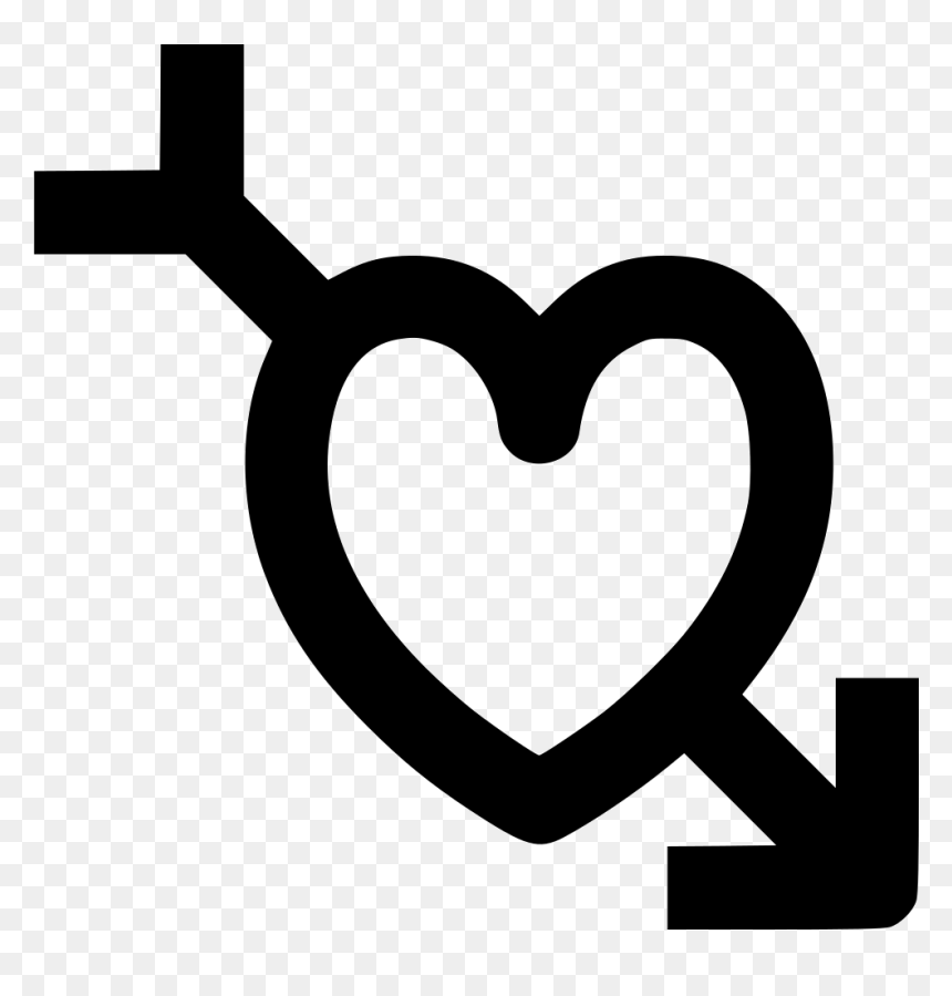 Web Hand Png Icon, Transparent Png - heart and arrow png