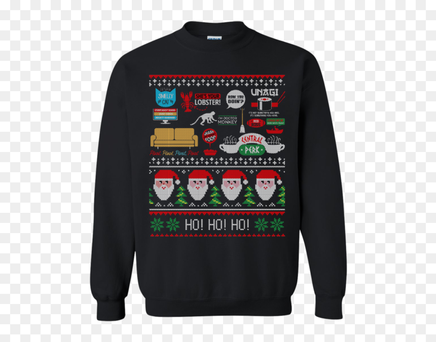 De Nice Ugly Christmas Sweater, HD Png Download - central perk png