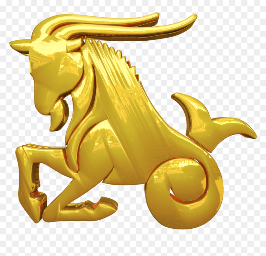 Capricorn Sign Golden, HD Png Download - capricorn symbol png