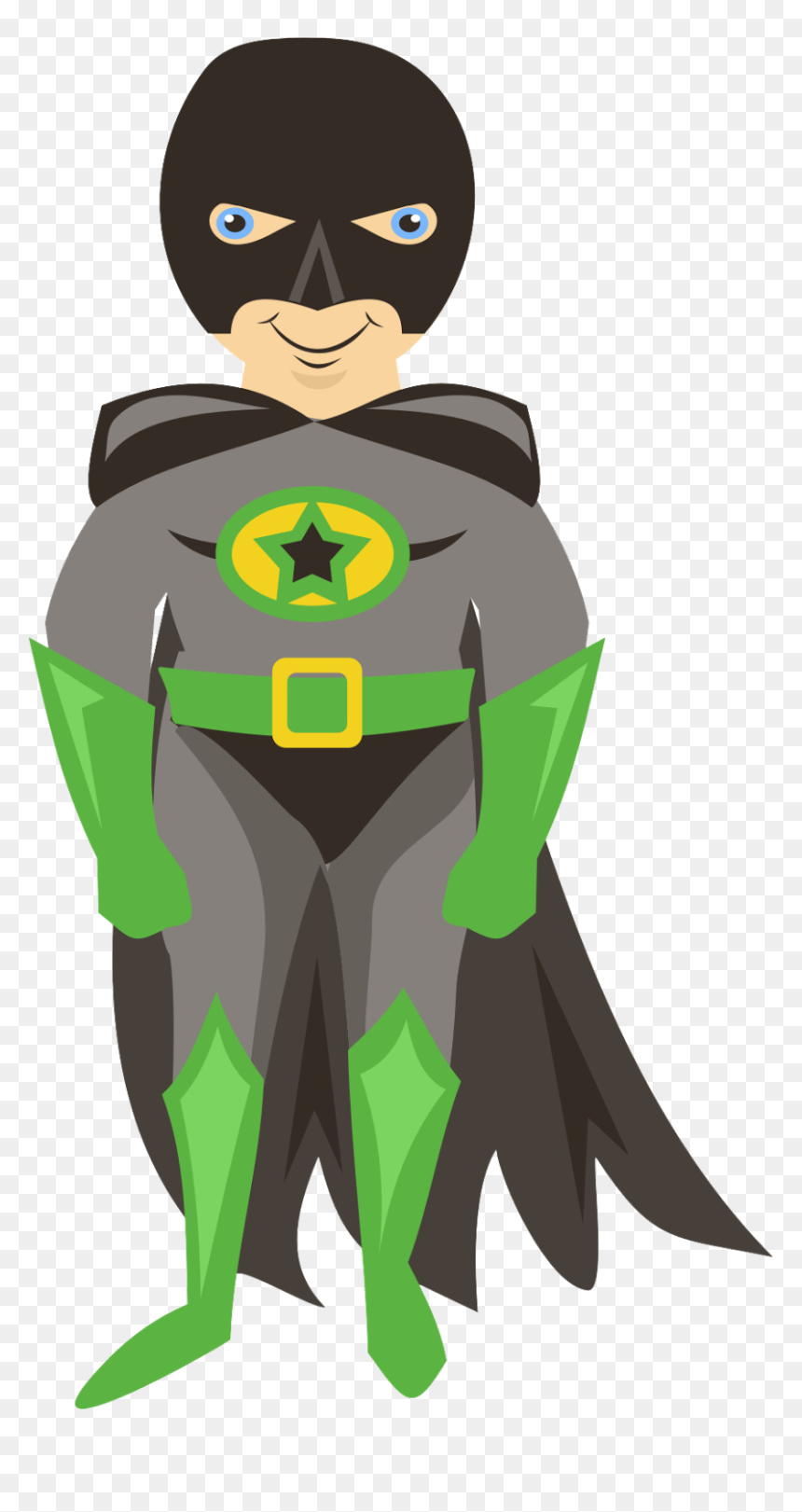 Superhero Clip Art, HD Png Download - batman costume png