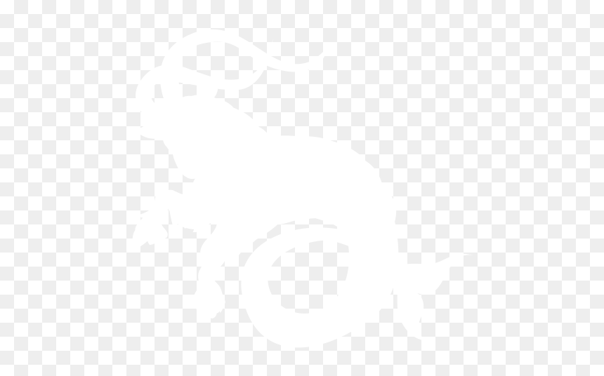 White Capricorn Png, Transparent Png - capricorn symbol png