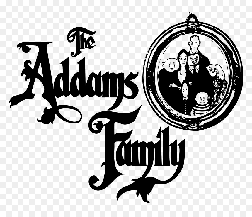 Addams Family Logo Png, Transparent Png - family text png