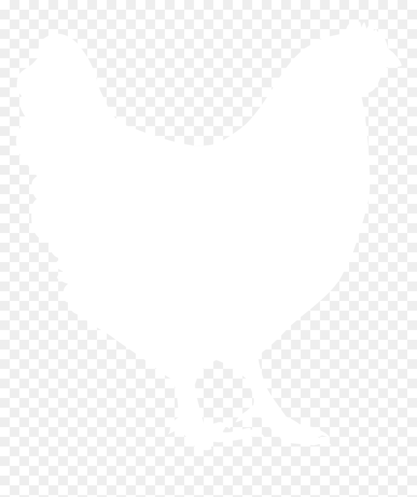 Chicken Silhouette Transparent Brown, HD Png Download - white chicken png