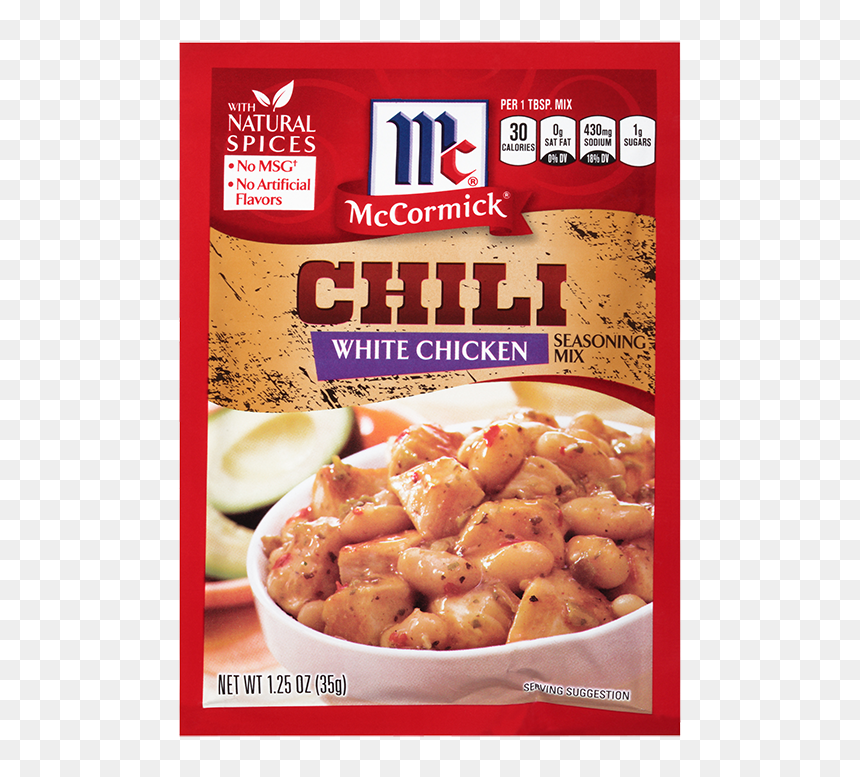 Mccormick White Chicken Chili Seasoning, HD Png Download - white chicken png