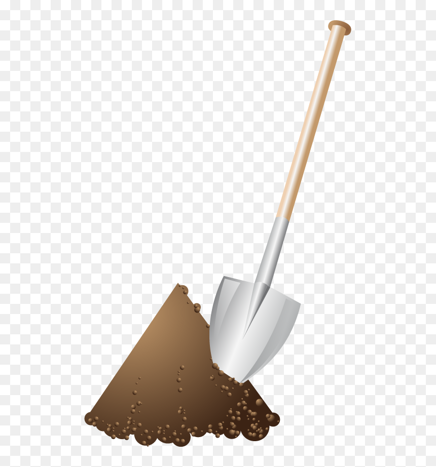 Shovel With Dirt Png, Transparent Png - dirt mound png