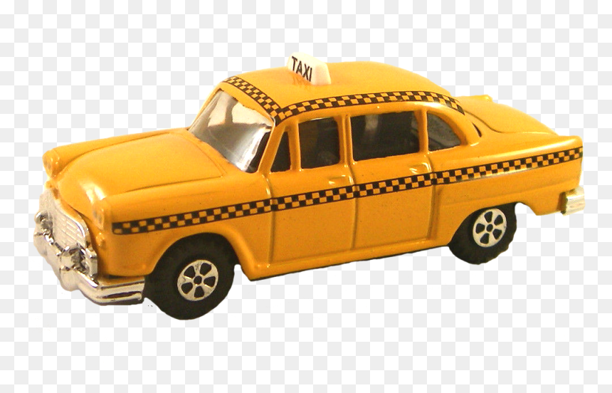 Yellow Taxi Die Cast Metal Pencil Sharpener - Model Car, HD Png Download - yellow taxi png