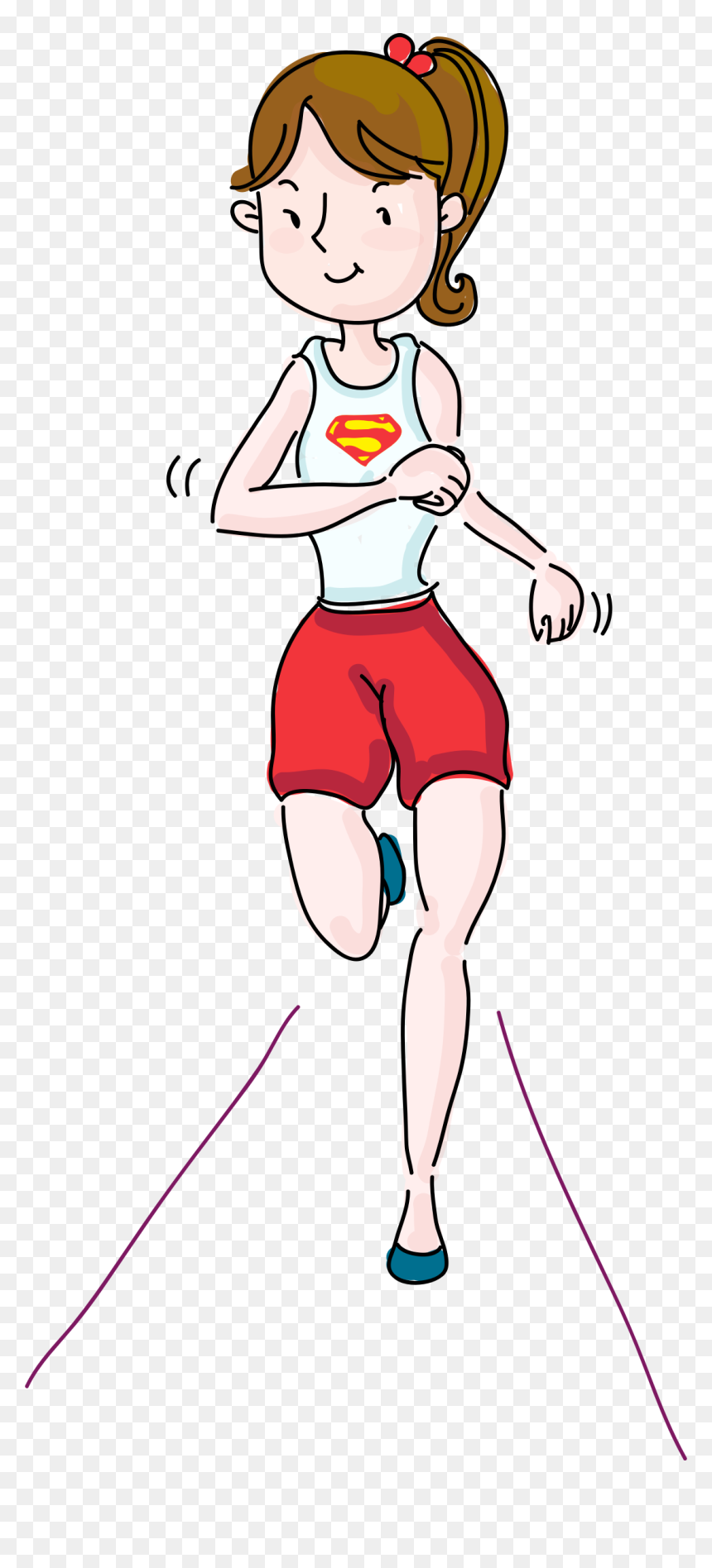 Funny Runner Birthday Cards, HD Png Download - running legs png