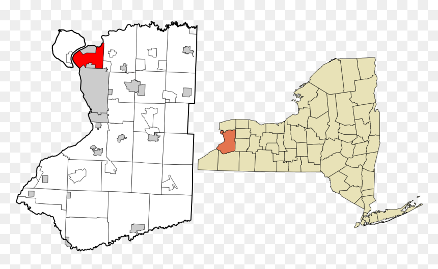Tonawanda Reservation, HD Png Download - new york map png