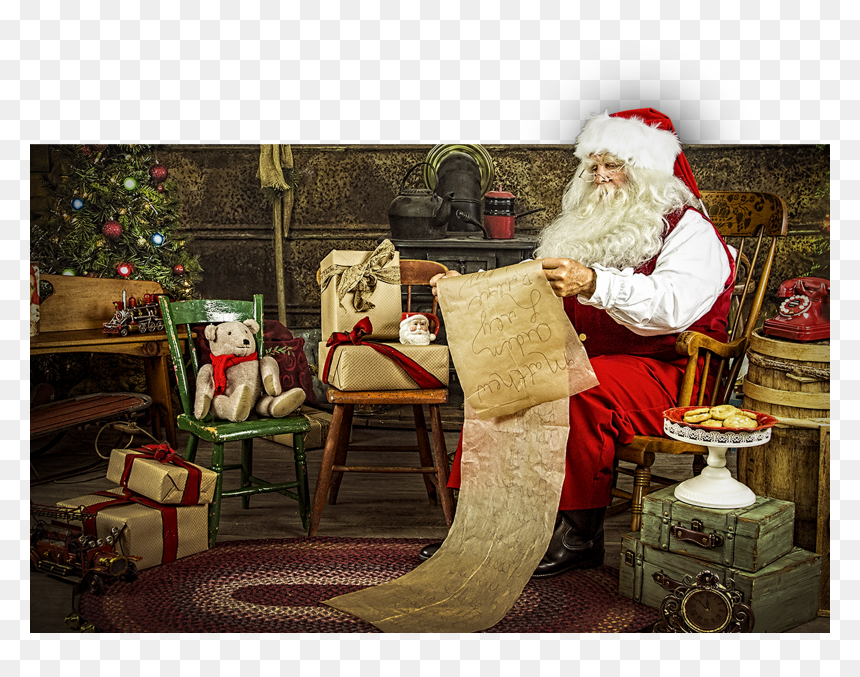 Santa Claus, HD Png Download - santa sitting png