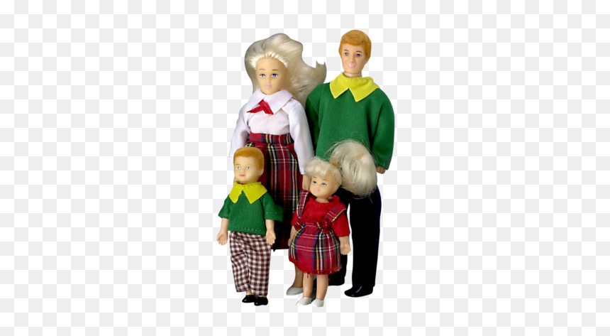 Miniature Dollhouse Families, HD Png Download - toy doll png