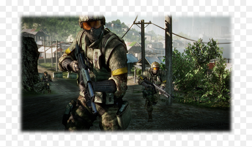 Battlefield Bad Company 2 Assault Class, HD Png Download - first person shooter png
