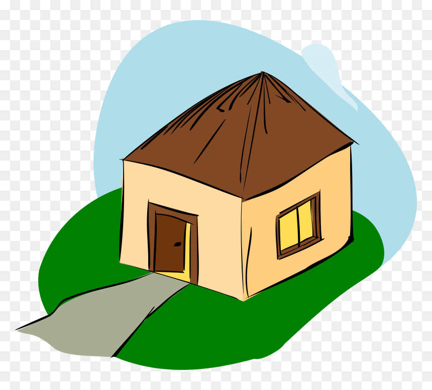 Clip Art Of Hut, HD Png Download - tiki hut png