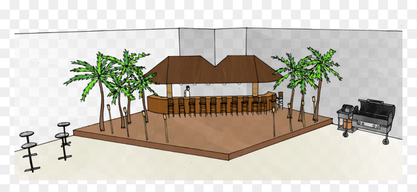 Chinese Architecture, HD Png Download - tiki hut png