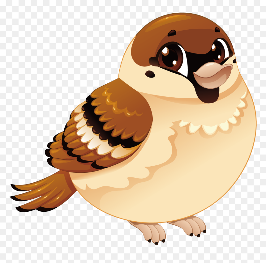 Sparrow Cartoon, HD Png Download - sparrow tattoo png