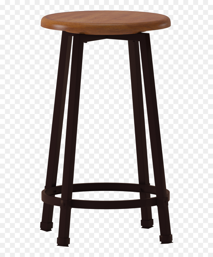 Bar Stool, HD Png Download - wooden stool png