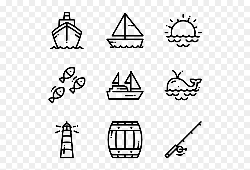 Nautical Icons, HD Png Download - nautica png