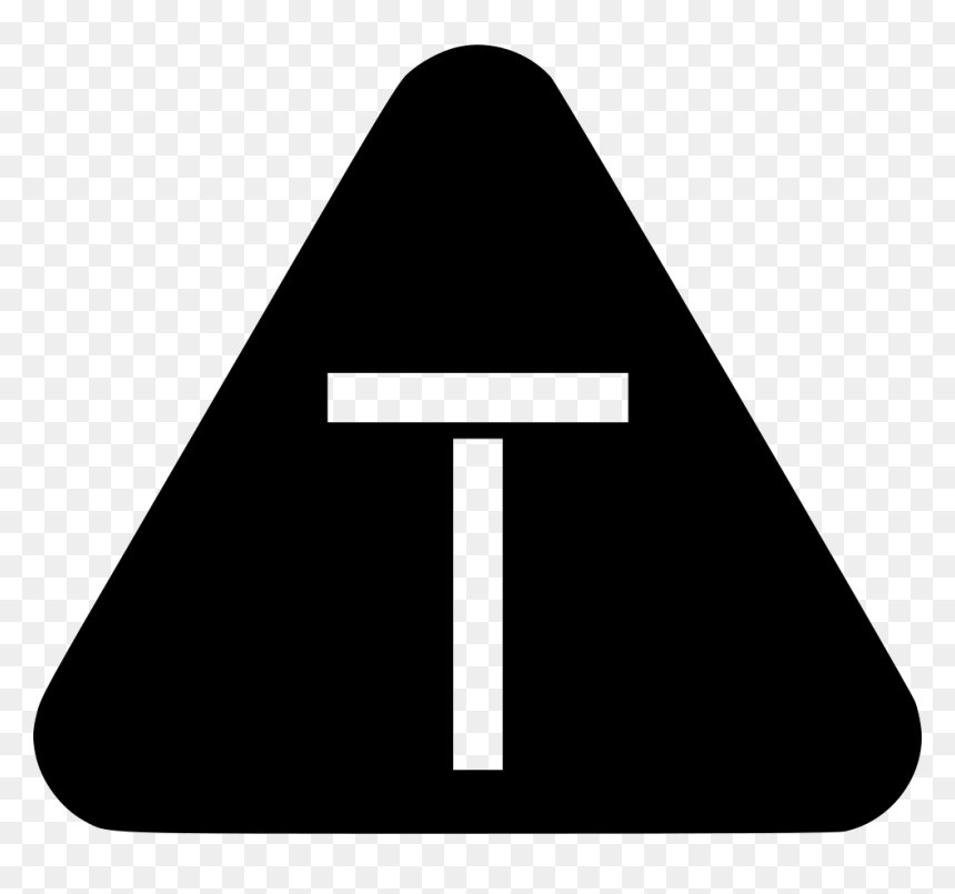 Triangle, HD Png Download - dead end sign png