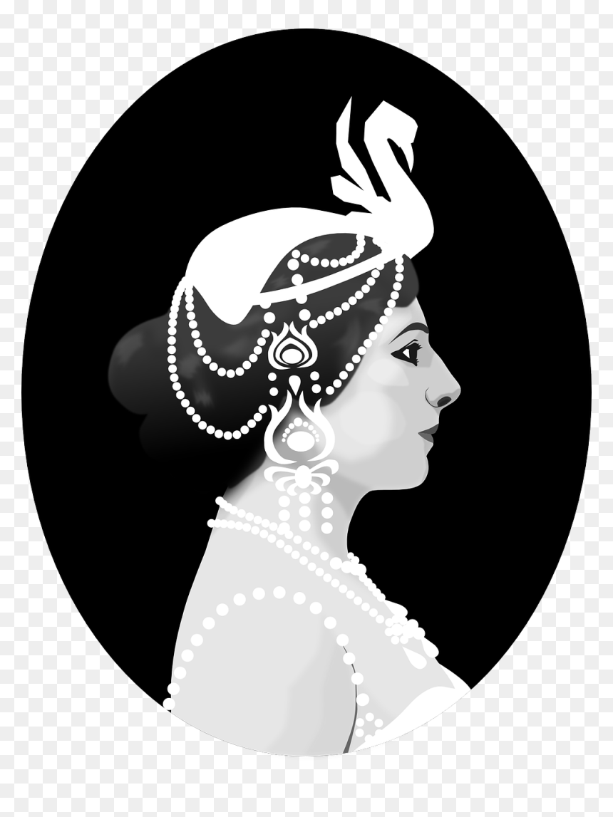Mata Hari Clipart, HD Png Download - victorian woman png
