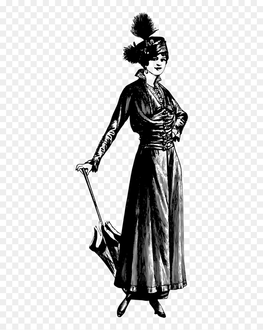 Illustration, HD Png Download - victorian woman png