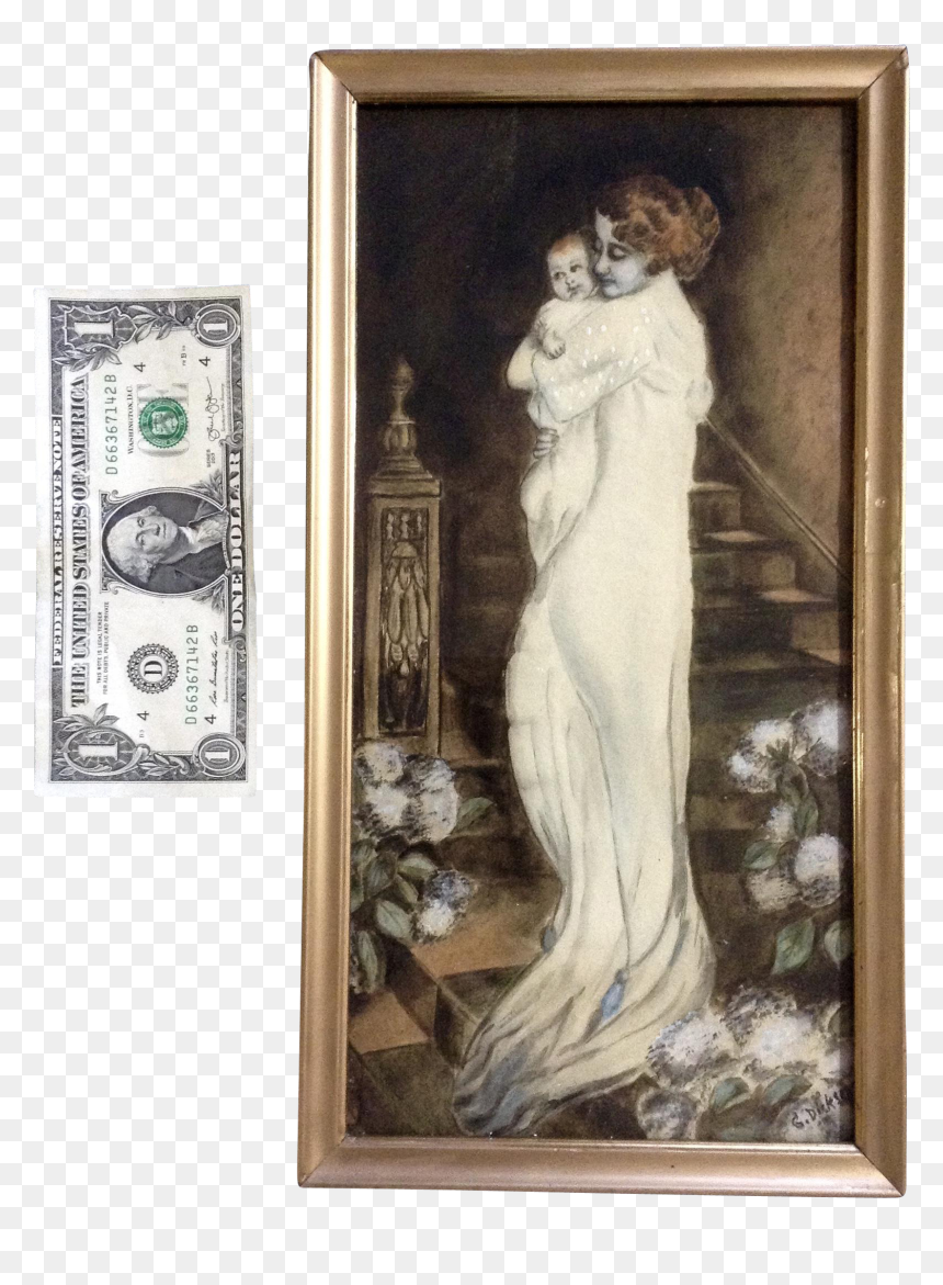 Dollar Bill, HD Png Download - victorian woman png
