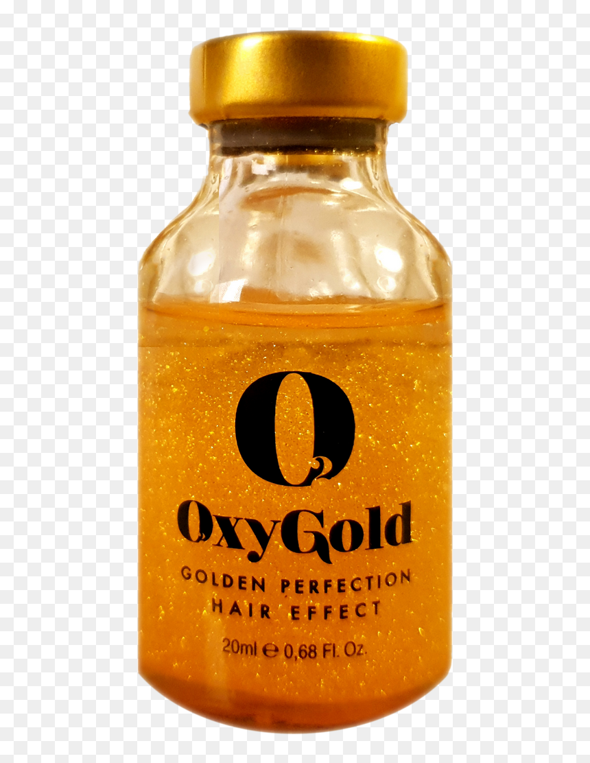 Glass Bottle, HD Png Download - gold effect png