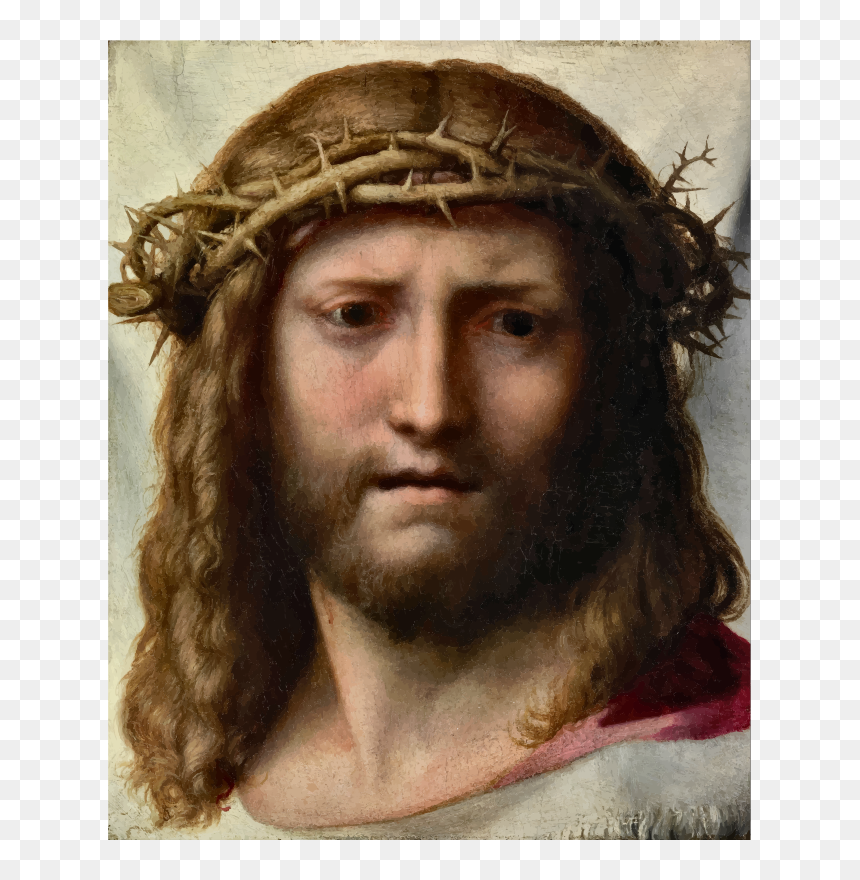 Correggio Head Of Christ, HD Png Download - jesus head png