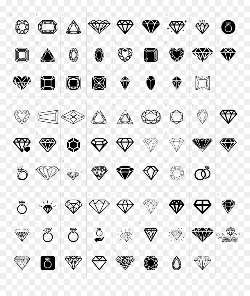 Eublack, HD Png Download - diamond letters png