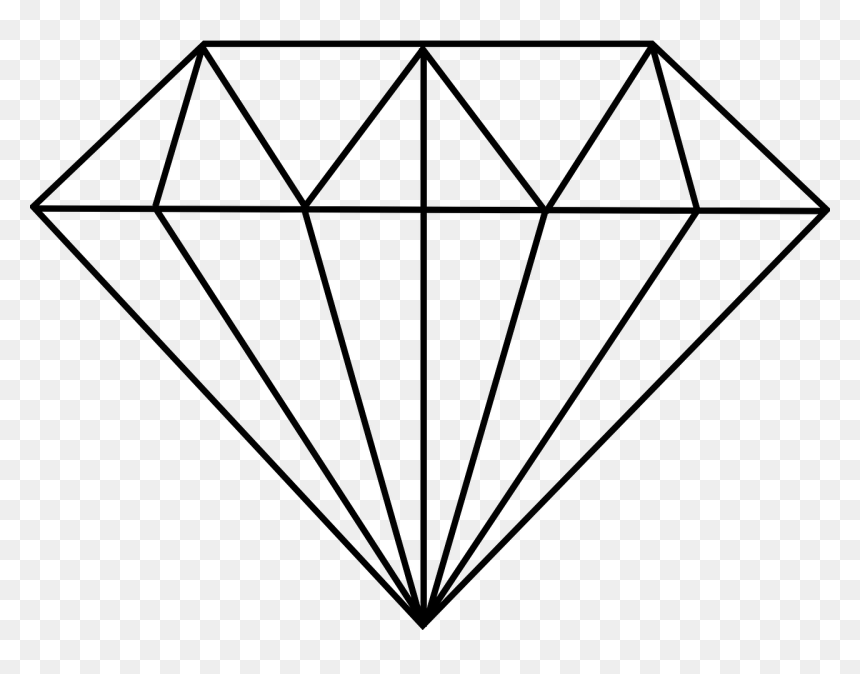 Diamond Drawing, HD Png Download - diamond letters png