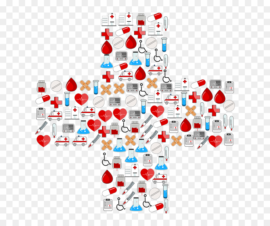 3 P's In First Aid, HD Png Download - health cross png