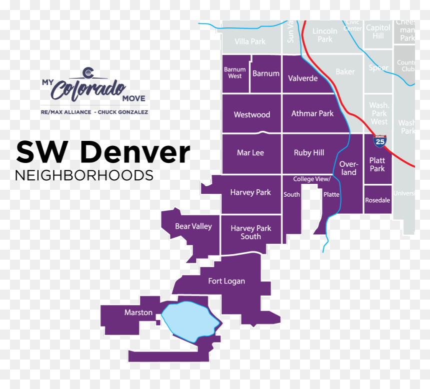 Denver Harvey Park Neighborhood, HD Png Download - southwest heart png