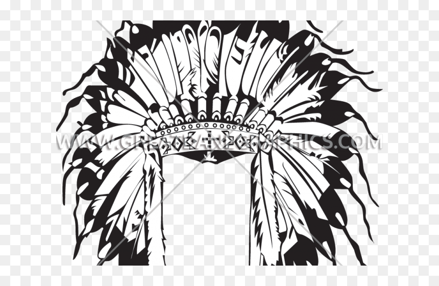 Illustration, HD Png Download - native american headdress png