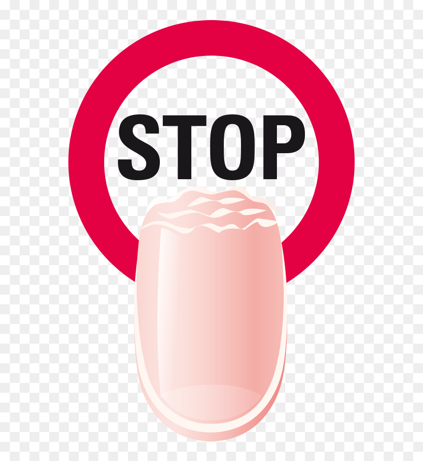 Stop Biting Your Nails, HD Png Download - fingernail png