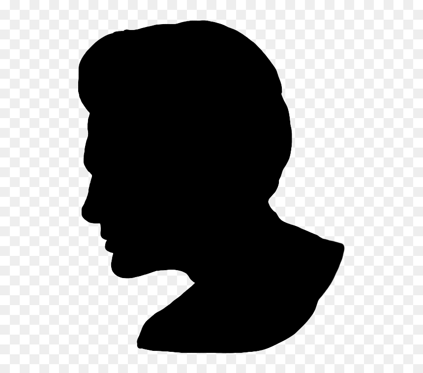 Silhouettes Of Mens Head, HD Png Download - wolf head silhouette png