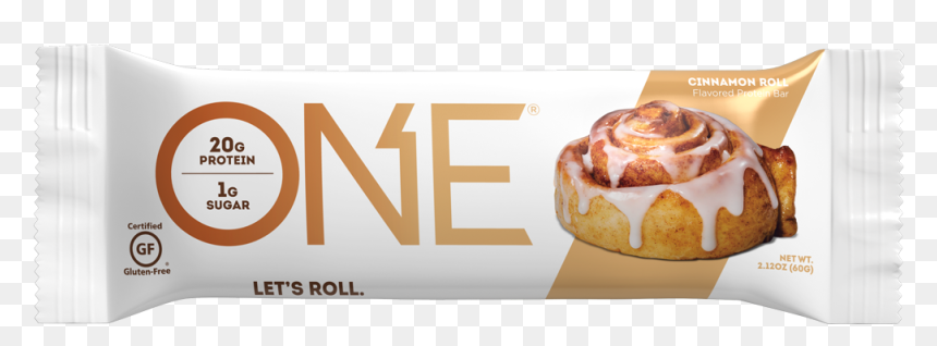 One Protein Bar Cinnamon Roll, HD Png Download - cinnamon rolls png
