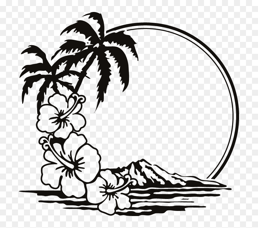 Cancun Mexico Clip Art, HD Png Download - beach silhouette png