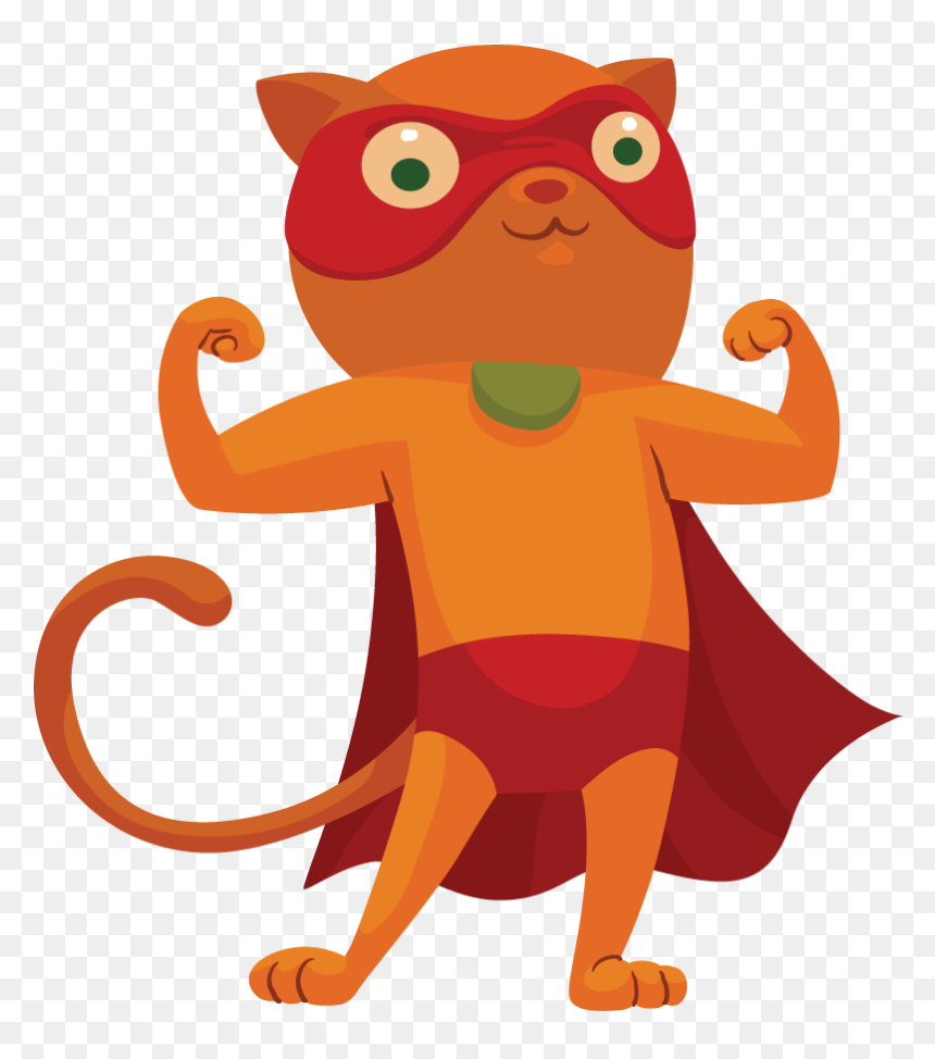 Cat Superhero Clip Art, HD Png Download - lps cat png