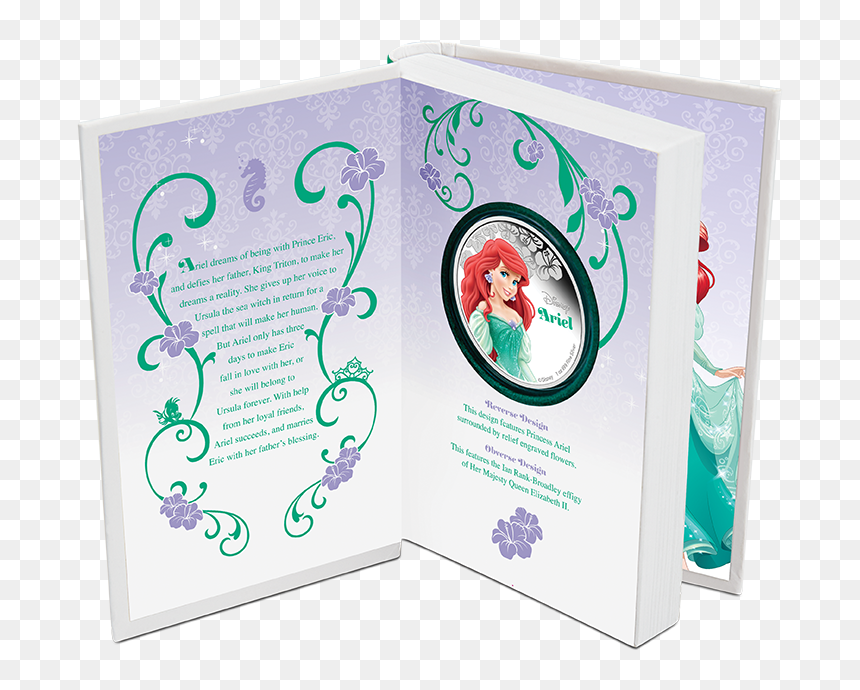 2015 1 Oz Silver Coin - Ariel, HD Png Download - king triton png