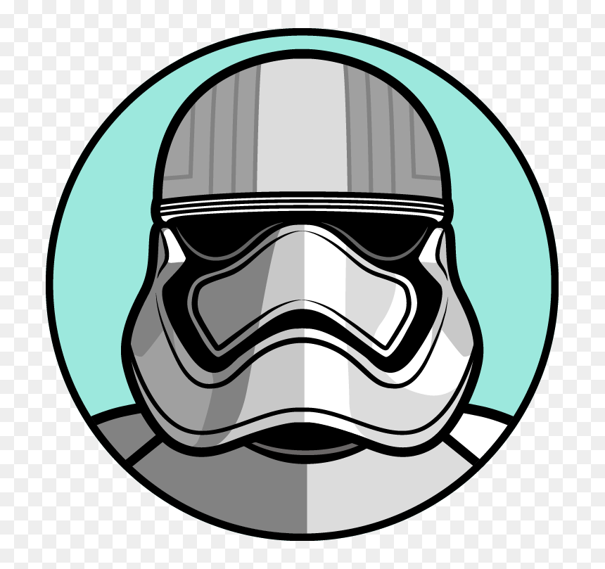 Captain Phasma Helmet Outline, HD Png Download - captain phasma png