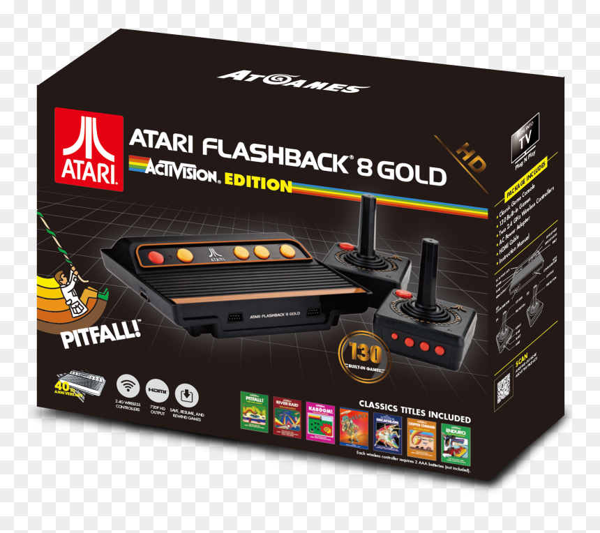 Atari Flashback 8 Gold Activision Edition, HD Png Download - atari controller png