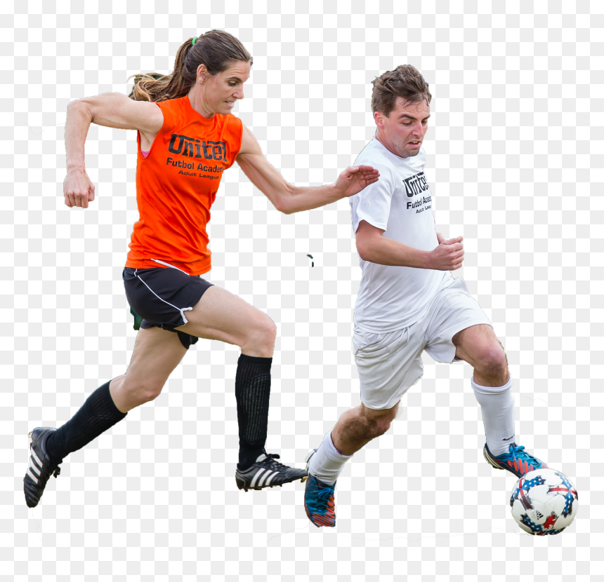 Recreational Youth & Adult - Man And Woman Soccer, HD Png Download - soccer girl png