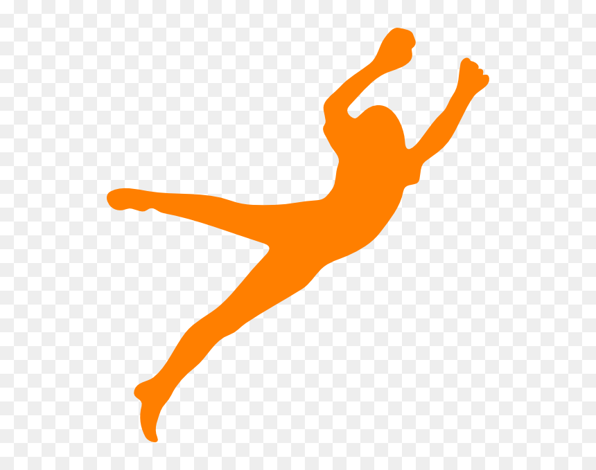 Girl Png - Silhouette Goalkeeper, Transparent Png - soccer girl png