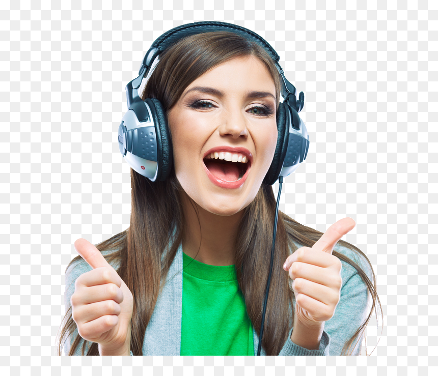 Hearing, HD Png Download - girl singing png