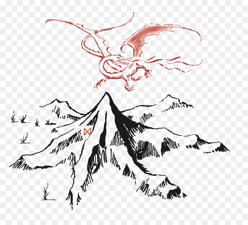 Smaug And The Lonely Mountain, HD Png Download - bilbo baggins png