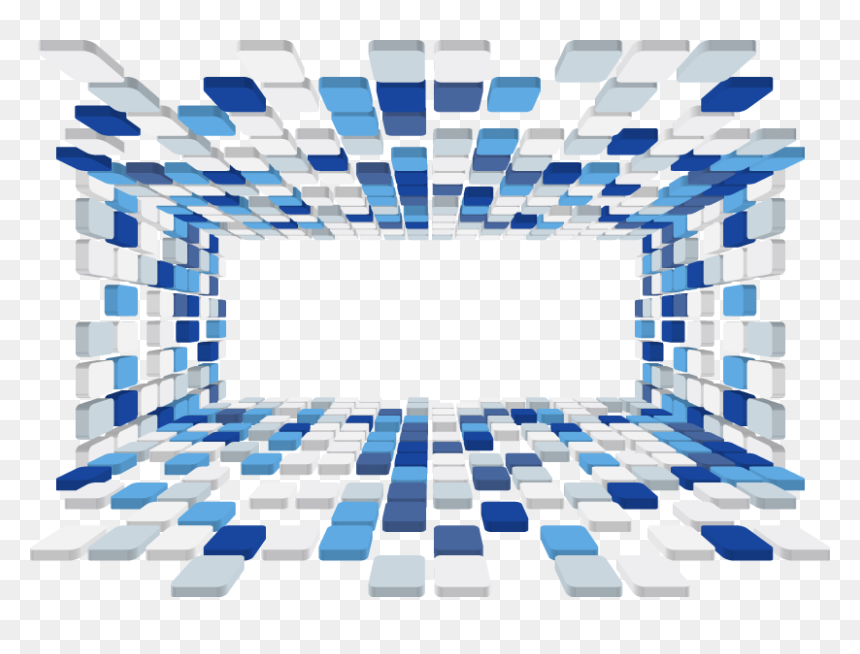 Graphic Abstract Squares Png, Transparent Png - 3d background png